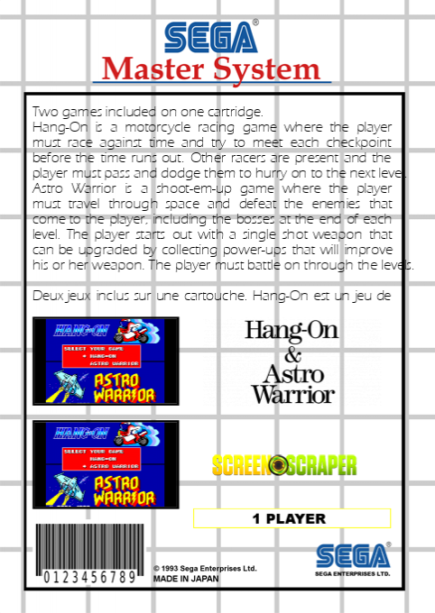 Hang-On & Astro Warrior - Dos