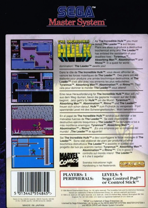 Incredible Hulk, The - Dos