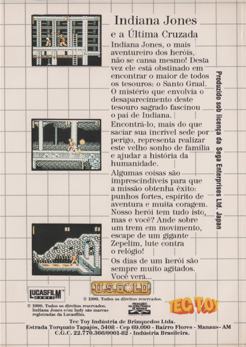 Indiana Jones and the Last Crusade : The Action Game - Dos