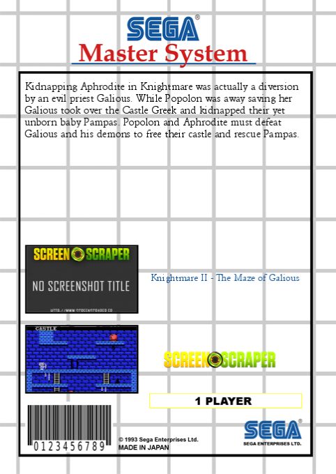 Knightmare 2 - The Maze Of Galious - Dos