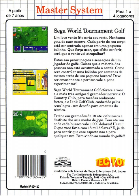 Sega World Tournament Golf - Dos