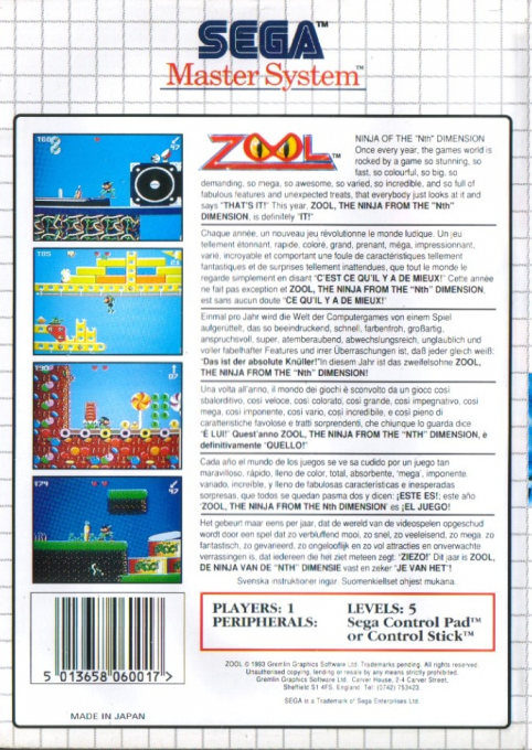 Zool - Ninja of the “Nth” Dimension - Dos
