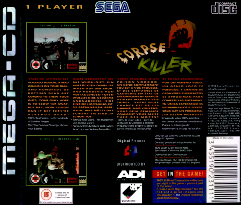 Corpse Killer - Dos