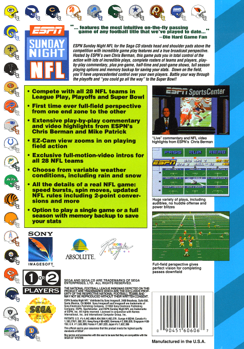 ESPN Sunday Night NFL - Dos