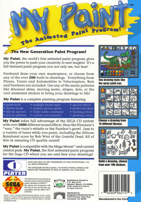 My Paint : The Animated Paint Program dos