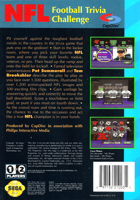 NFL Football Trivia Challenge dos