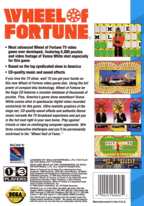 Wheel of Fortune dos