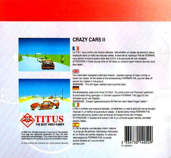 Crazy Cars 2 dos