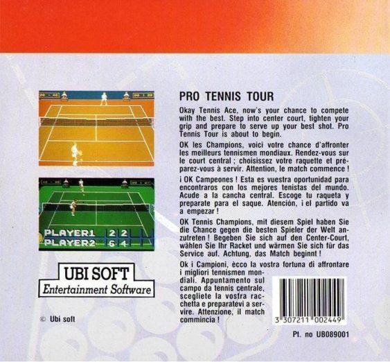 Pro Tennis Tour - Dos