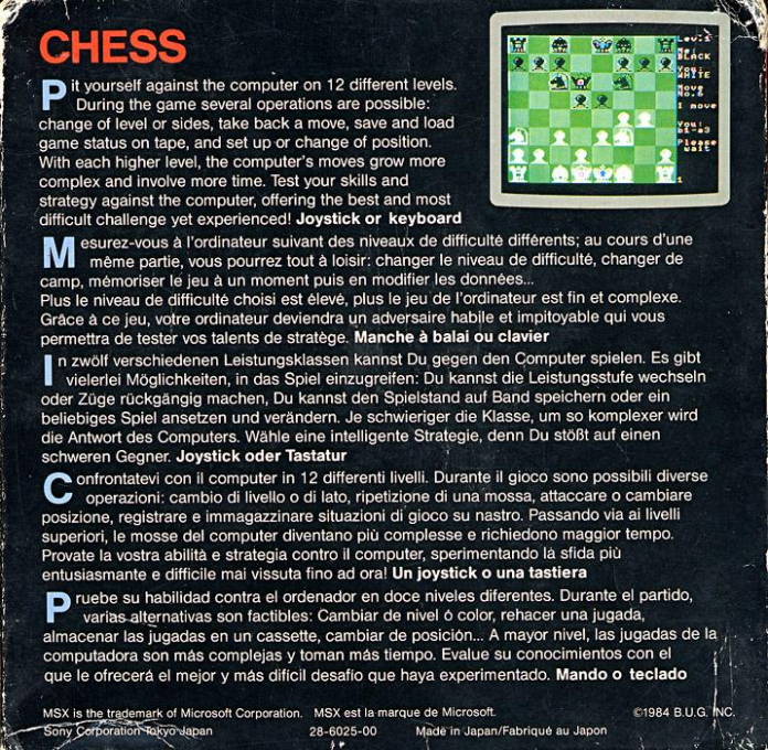 Chess - Dos