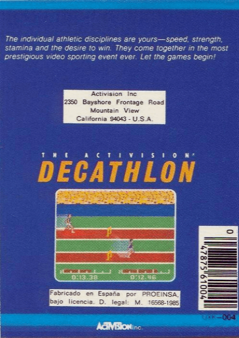 Decathlon - Dos