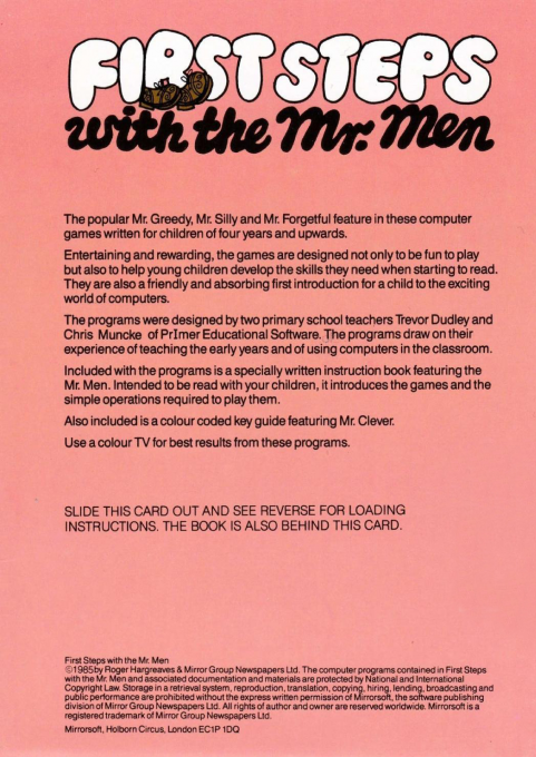 First Steps With The Mr. Men dos