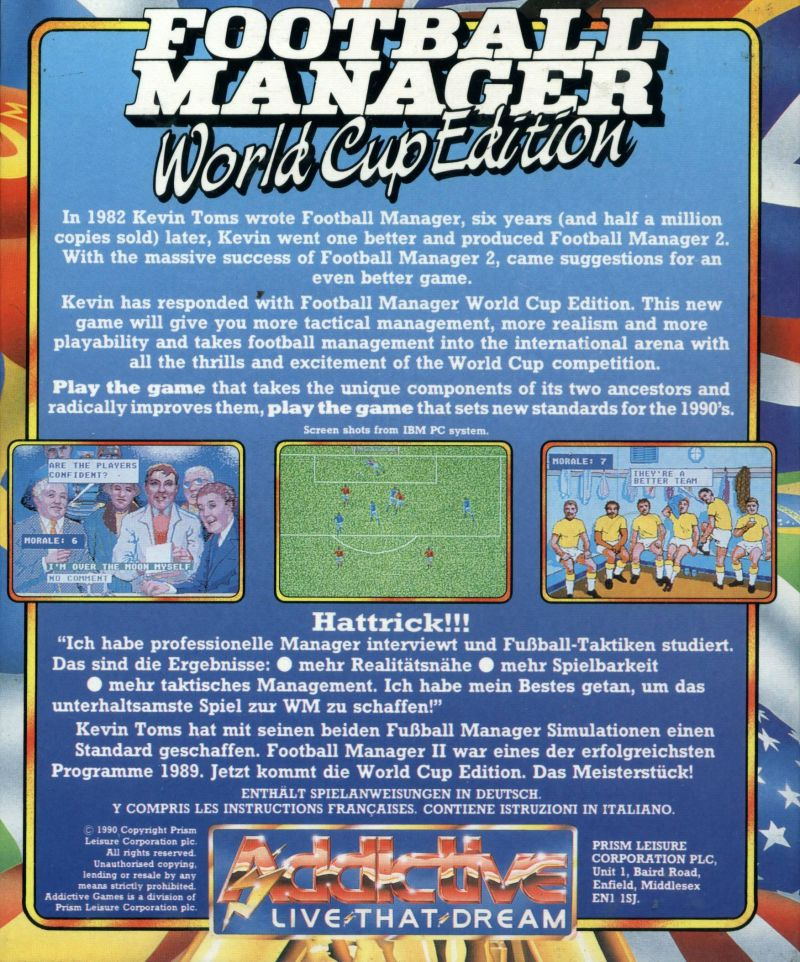 Football Manager - World Cup Edition - Dos