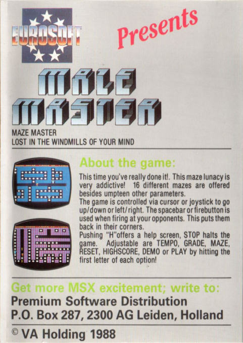 Maze Master dos