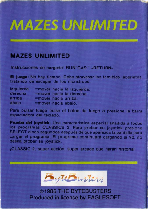 Mazes Unlimited - Dos