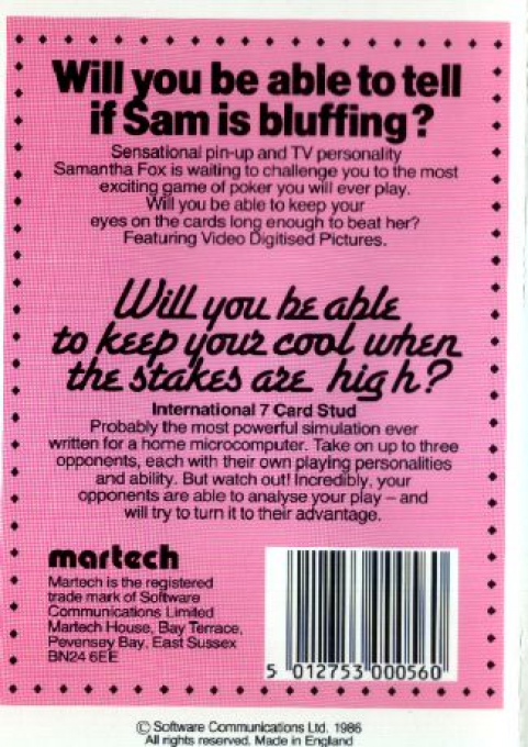 Samantha Fox Strip Poker - Dos