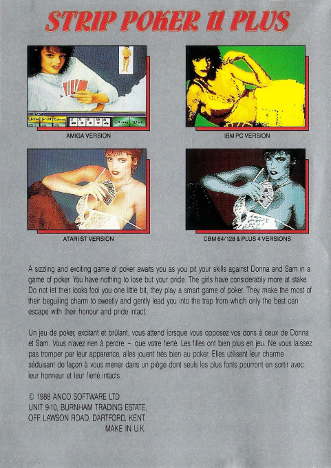 Strip Poker 2 Plus - Dos