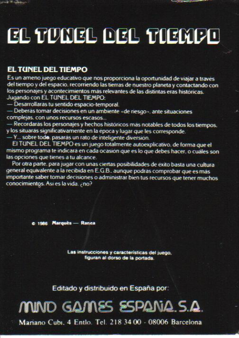 Tunel Del Tiempo, El - Dos