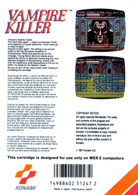 Vampire Killer dos