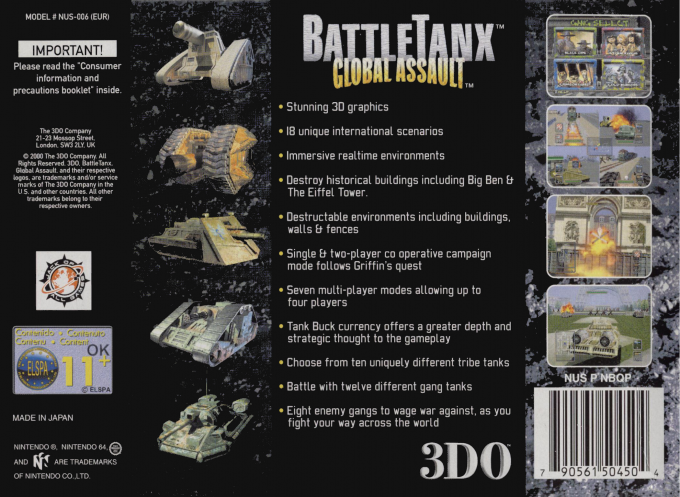 BattleTanx : Global Assault - Dos