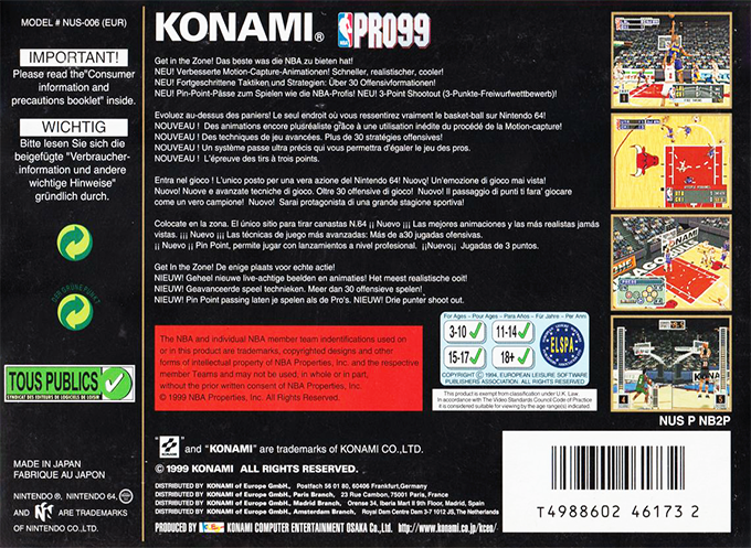 NBA In The Zone '98 - Dos