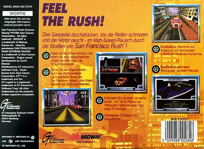 San Francisco Rush : Extreme Racing - Dos