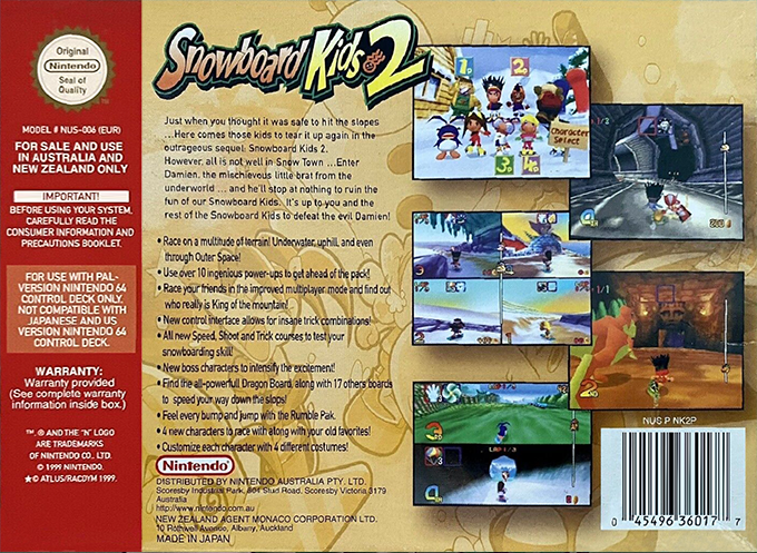 Snowboard Kids 2 - Dos