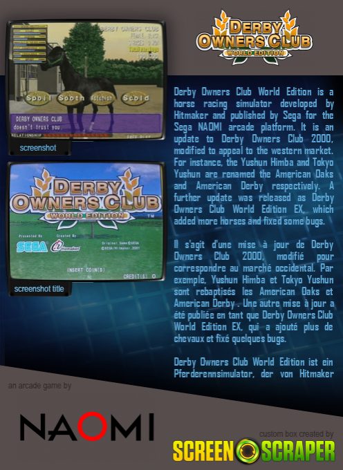 Derby Owners Club World Edition - Dos