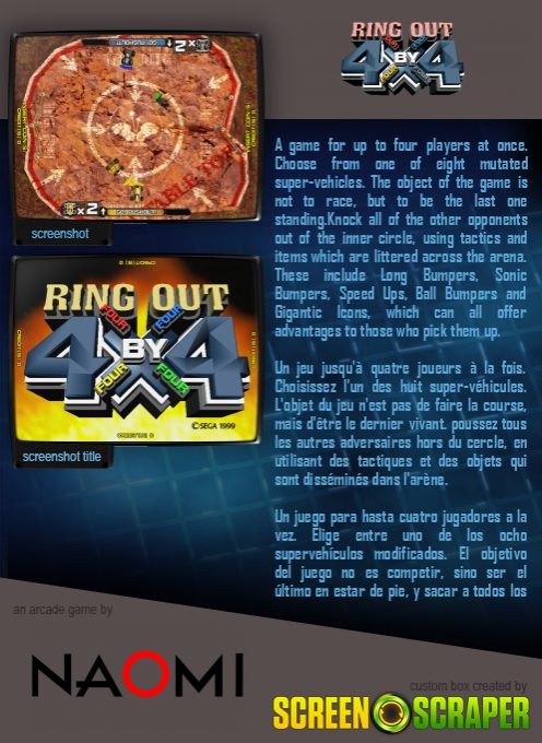 Ring Out 4x4 - Dos