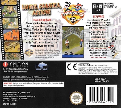 Animaniacs - Lights, Camera, Action! dos