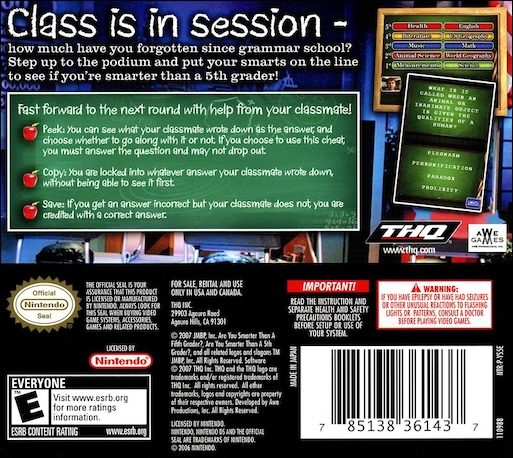 Are You Smarter Than A 5th Grader - Dos