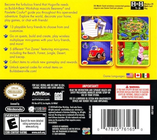 Build-A-Bear Workshop - Welcome to Hugsville - Dos