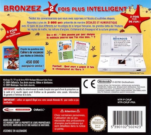 Cahier De Vacances Pour Adultes 2 - Dos