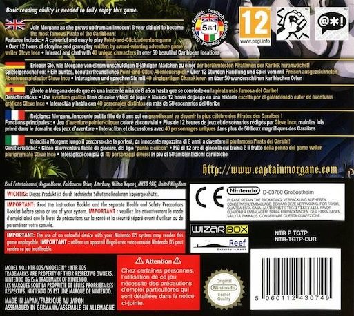 Captain Morgane et la Tortue d'Or - Dos