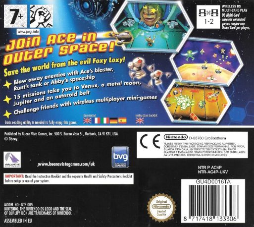 Chicken Little : Aventures Intergalactiques - Dos