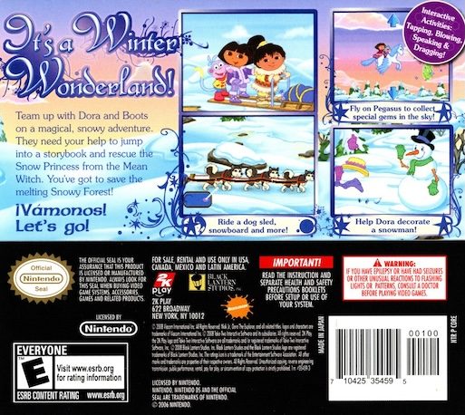 Dora L'Exploratrice : Dora Sauve la Princesse des Neiges - Dos