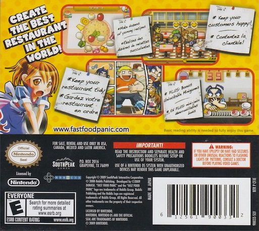 Fast Food Panic - Dos