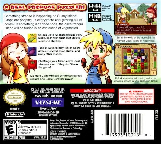 Harvest Moon : Frantic Farming - Dos
