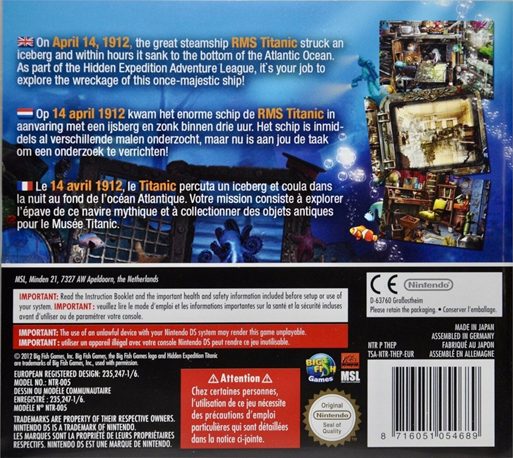 Hidden Expedition : Titanic - Dos
