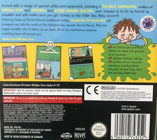 Horrid Henry Missions Of Mischief - Dos