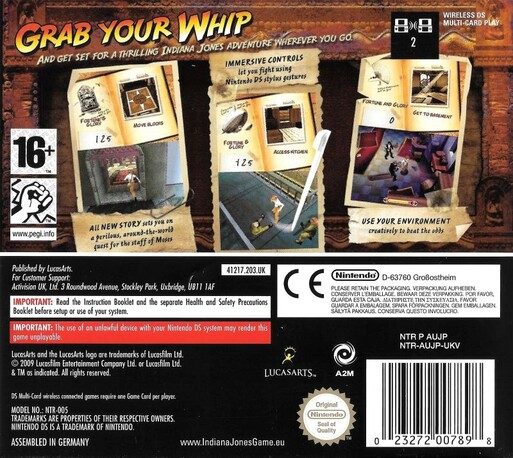 Indiana Jones et le Sceptre des Rois - Dos