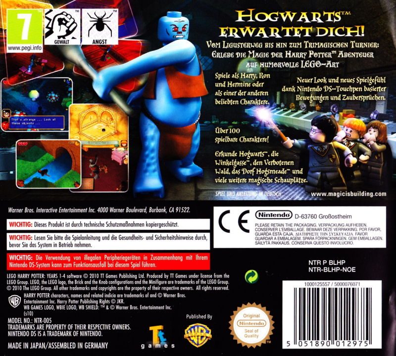LEGO Harry Potter - Années 1 à 4 - Dos
