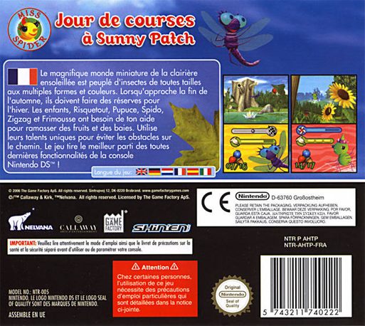 Miss Spider : Jour de Courses à Sunny Patch - Dos