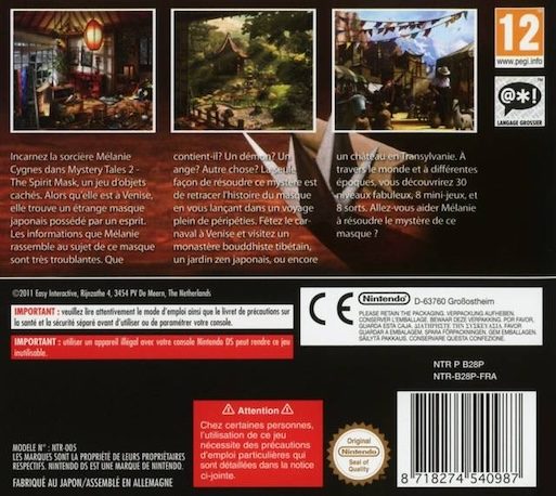Mystery Tales 2 : The Spirit Mask - Dos