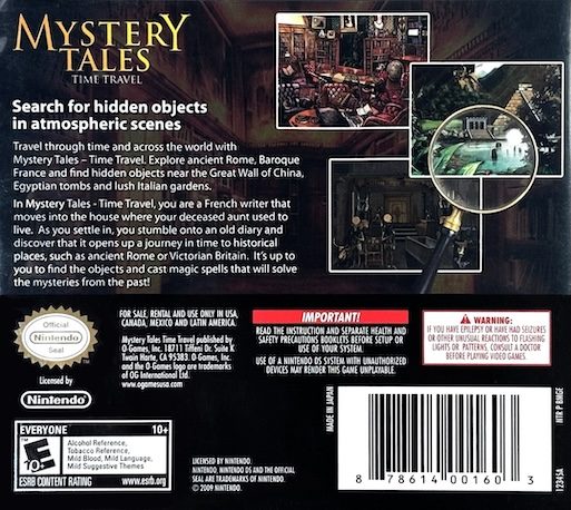 Mystery Tales : Time Travel - Dos