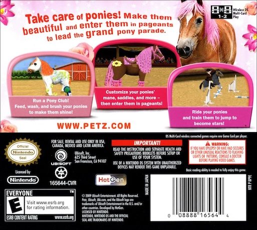 Poney Club by Alexandra Ledermann - Dos