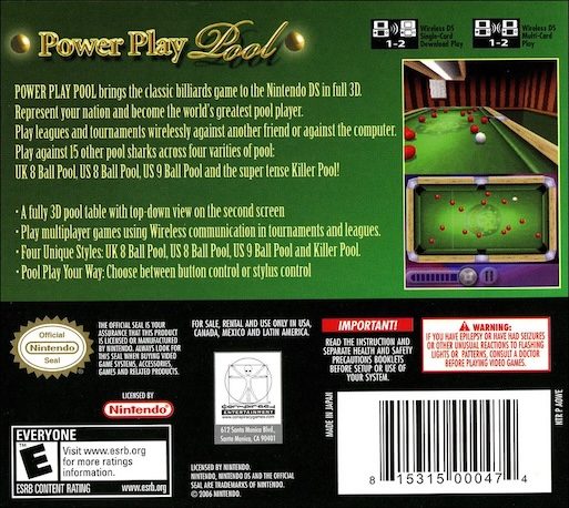 Power Play Pool - Dos
