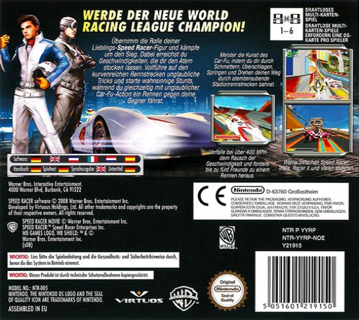 Speed Racer : Le Jeu Vidéo - Dos