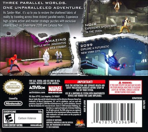 Spider-Man : Dimensions - Dos