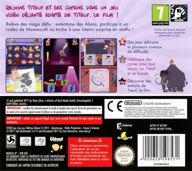 Titeuf Le Film - Dos